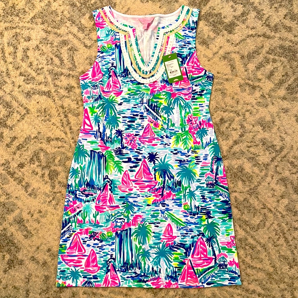 NWT Lilly Pulitzer multi salt in air Harper dress sz sm